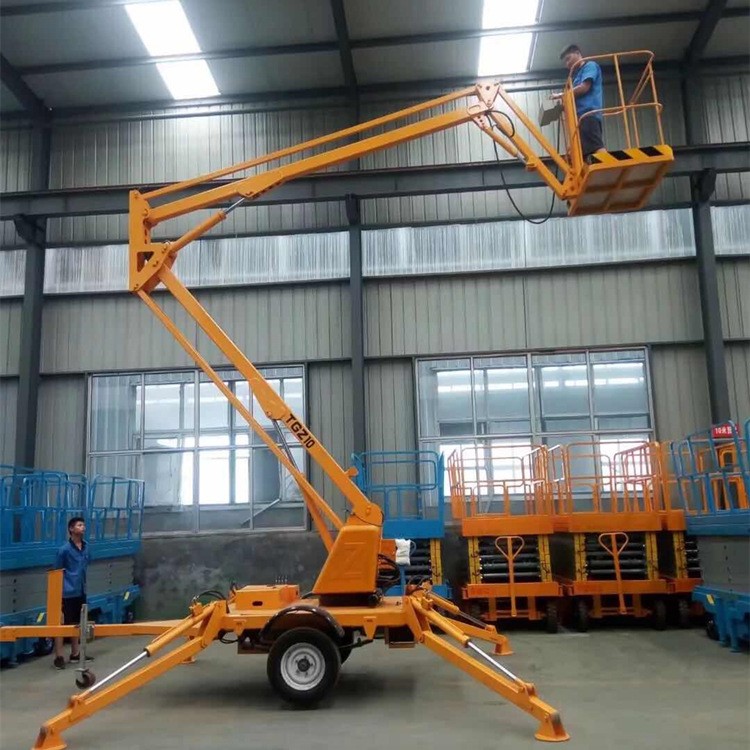 四平市電動(dòng)升降車曲臂式升降機(jī)移動(dòng)高空作業(yè)升降平臺(tái)液壓升降平臺(tái)