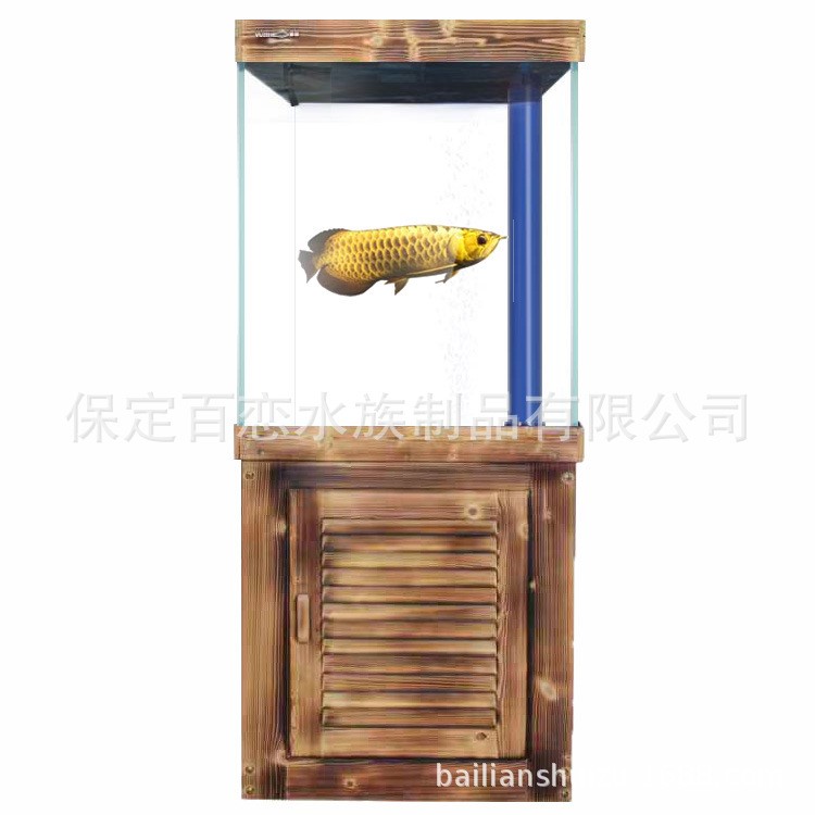 魚者超白魚缸底柜生態(tài)免換水懶人中型水族箱家用客廳金魚缸可定做