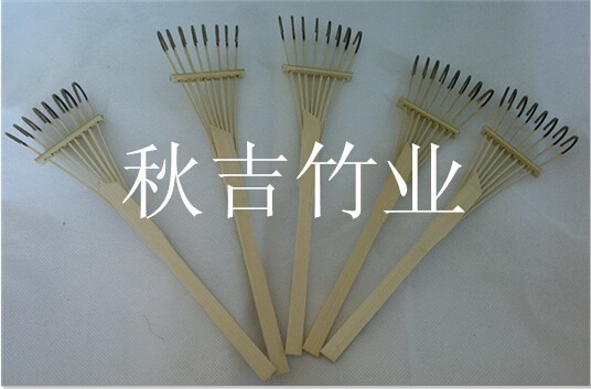 竹制手工藝品兒童玩具耙子曬谷耙子模型扒子熊手招財(cái)進(jìn)寶