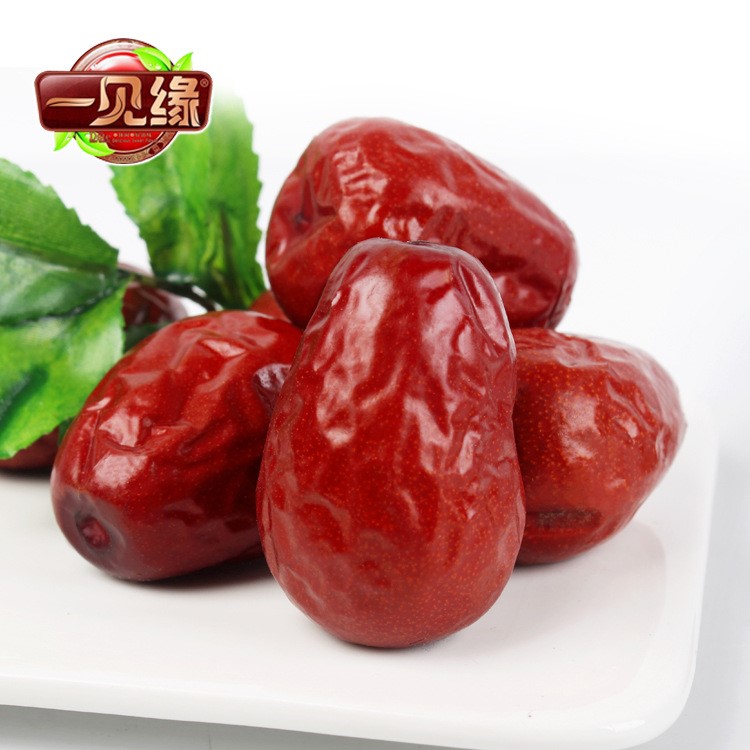 一見緣新疆特產紅棗500g新疆和田駿棗休閑零食一件代發紅棗批發