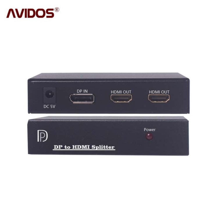 DP轉(zhuǎn)HDMI DP分屏 分配 擴(kuò)展 拼接 分割 器 多屏寶HDMI輸出1進(jìn)2出