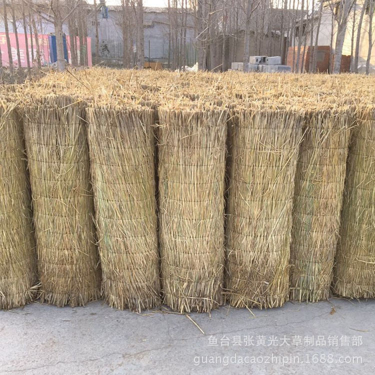 草制品廠家生產稻草草苫子 溫室大棚保溫專用 綠化草簾子