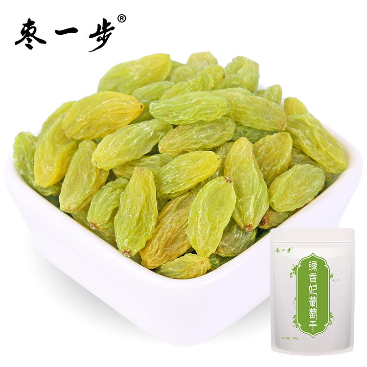 綠香妃葡萄干500g大顆提子干新疆吐魯番特產(chǎn)干果袋裝零食批發(fā)代理