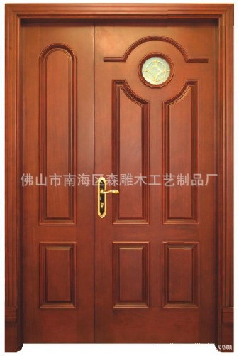 整木家裝 【森雕廠家直銷】供應工藝中式木大門 廣州實木門