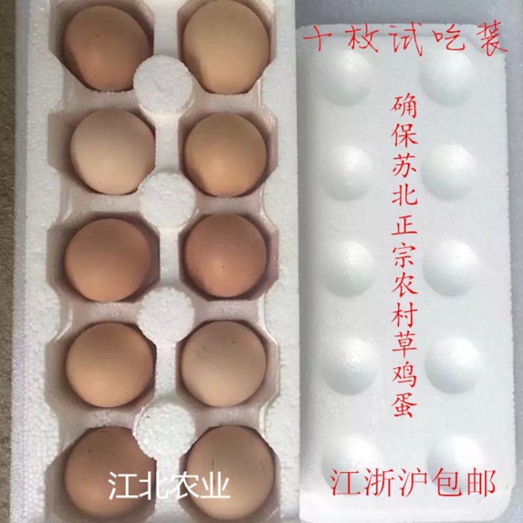 散養(yǎng)鄉(xiāng)村土雞蛋草雞蛋柴雞蛋一件代發(fā)批發(fā)10枚試吃樣品裝