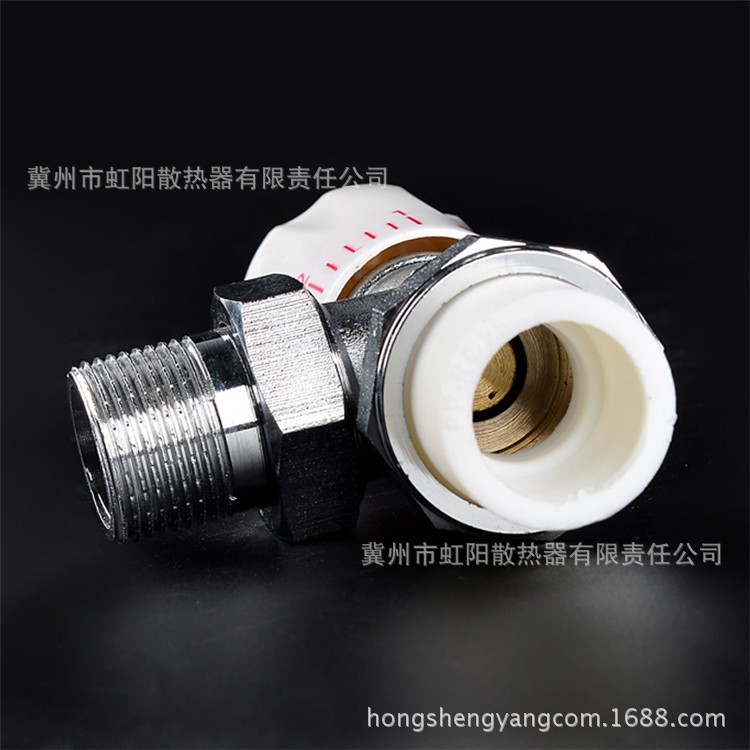 直供暖氣片專用銅溫控閥 角閥 廠家直銷 水暖專用溫控閥門