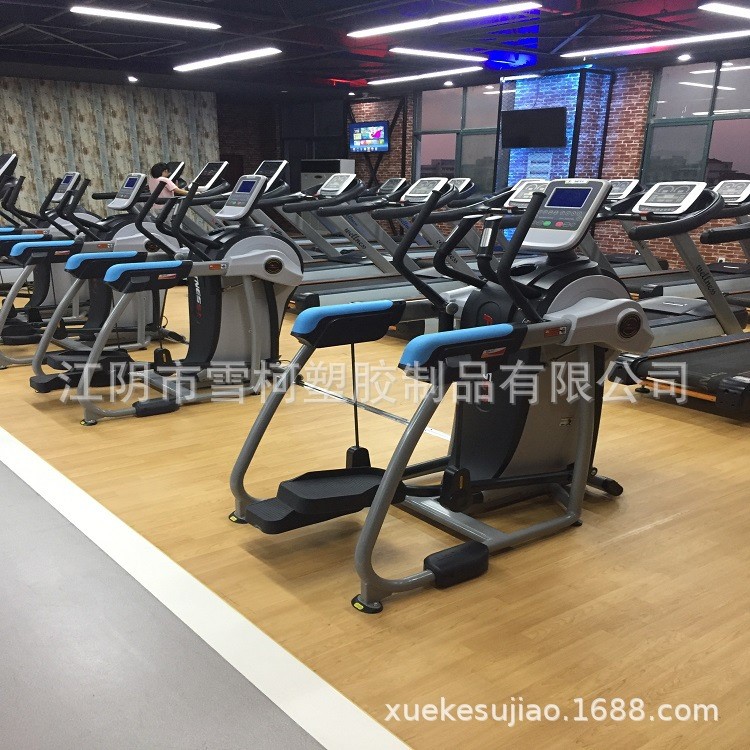 廠家批發(fā)安裝健身房專用pvc地膠運動地板 荔枝紋塑膠運動地板