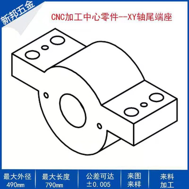 廣東鋼件CNC機(jī)加工 精密鑄件加工 XY軸尾端座機(jī)加工定制