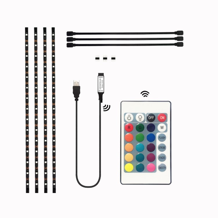 led燈條 5V低壓 廠家直銷七彩照明電腦機(jī)箱燈帶 批發(fā)電視背光燈條