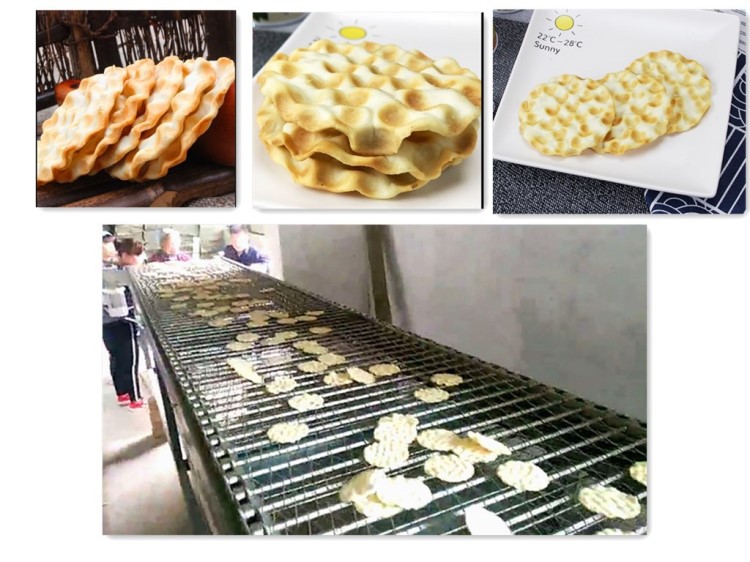全自動(dòng)小型石頭餅石子饃片成型烘烤整套生產(chǎn)線設(shè)備機(jī)器制造廠家