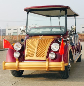 8座電動老爺車 復(fù)古樓盤看房車 公園景區(qū)電動四輪車 廠家直銷