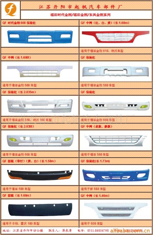 供應(yīng)福田時代金剛配件、福田金剛配件、中網(wǎng)面板保險杠