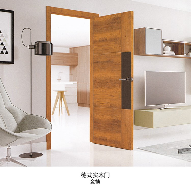 廠家供應  德式實木拼接門 復合實木門免漆環保室內門定制批發