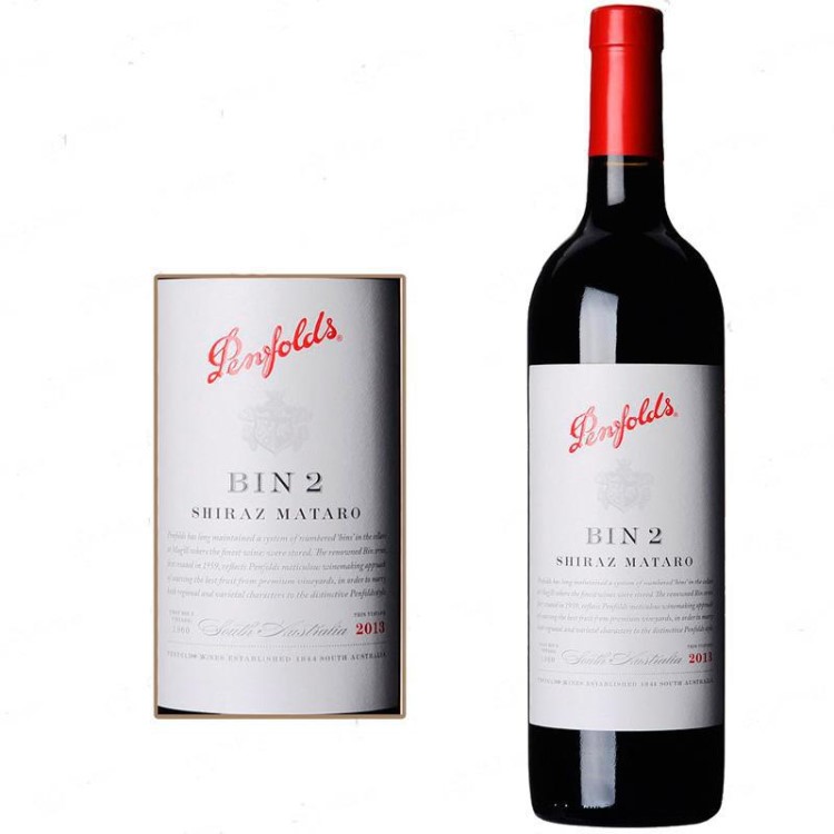 澳洲原瓶 奔富Penfolds BIN2西拉干红葡萄酒 红酒招分销