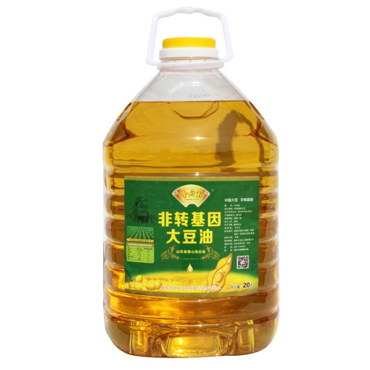 山東圣府第非轉基因一級大豆油10L/桶餐飲用油20L食用油食堂用油