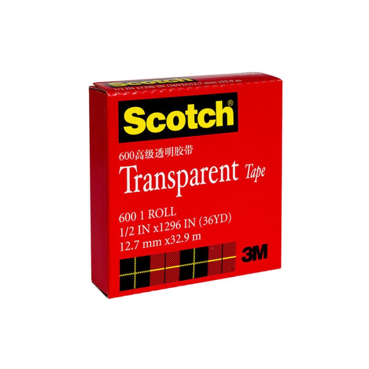 3M思高Scotch 3M600 透明百格测试胶带 12.7/19mm宽