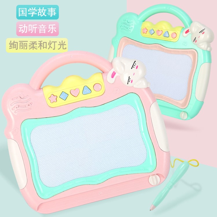 早教益智聲光彩色繪畫工具磁性畫板寫字板 涂鴉兒童玩具批發