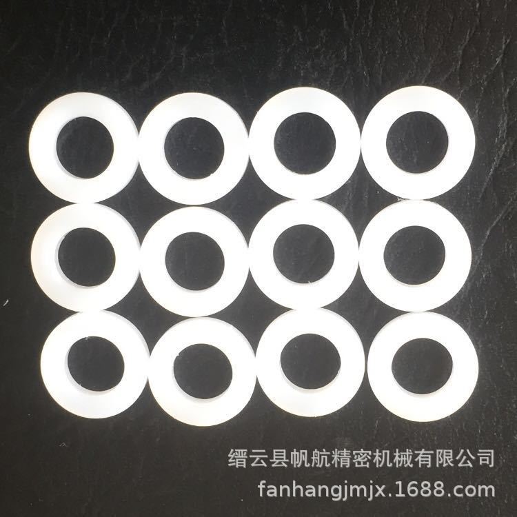 定制四氟墊片高壓球閥三片式密封圈PTFE活塞環(huán)快裝聚四氟乙烯檔圈