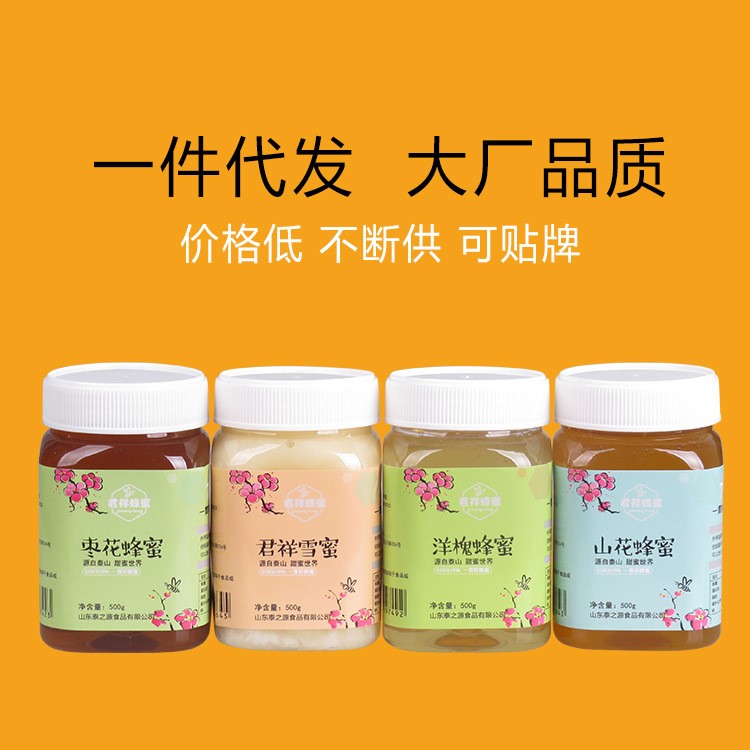 【泰之源蜂蜜】蜂蜜批發(fā)oem一件代發(fā)500g百花蜂蜜