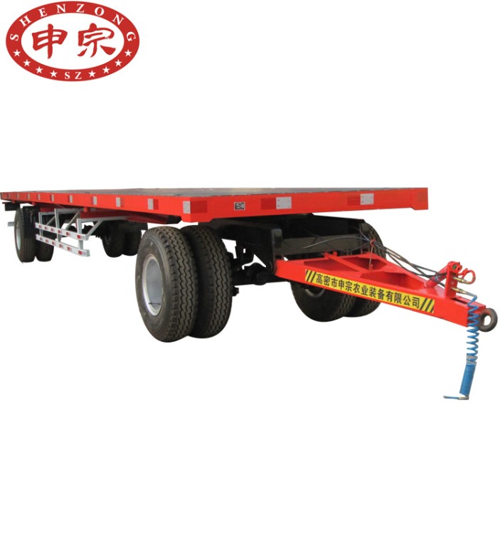 廠家供應(yīng)新型  1-30噸農(nóng)用平板掛車 可轉(zhuǎn)向牽引平板車