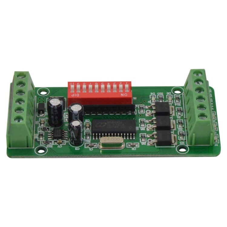 LED解碼器 3CH 3通道 DMX解碼器 RGB燈帶調光控制器 DC12~24V