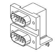 雙層9公DSUB Connector Combo/ DM10151-H530-4F