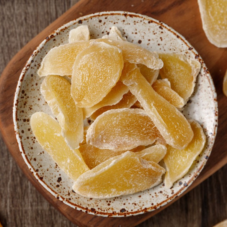 即食姜干5斤姜糖片即食泡水冰糖生姜片干蜜饯果脯休闲零食批