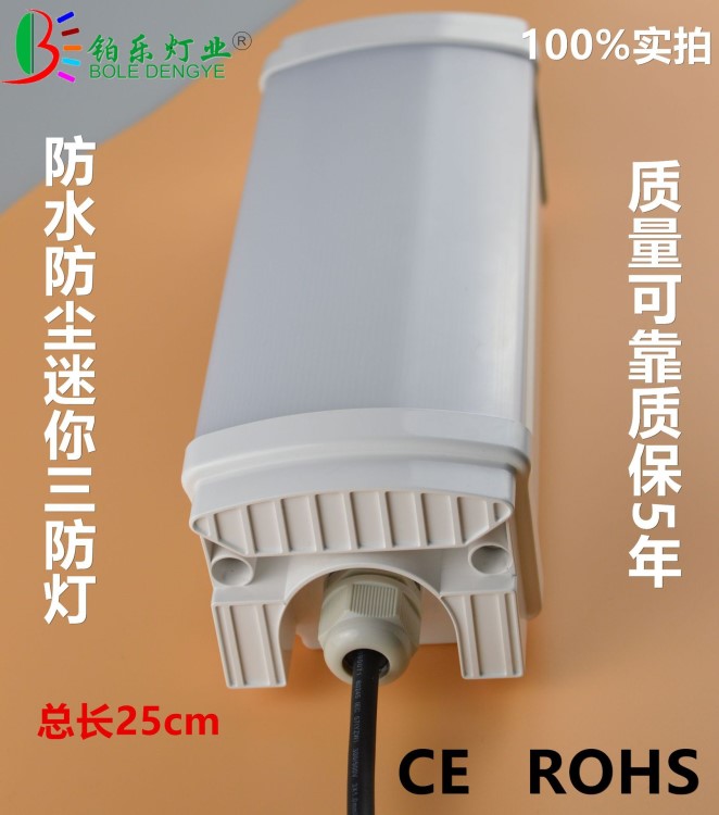 跨境MINI版LED IP65防水三防燈隧道安裝浴室倉(cāng)庫(kù)安裝燈20w