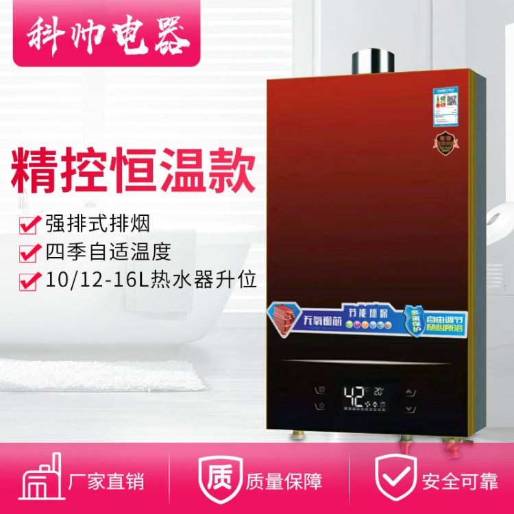 廠家直批 煤氣熱水器 強排式恒溫液壓燃氣熱水 數碼精控恒溫定制