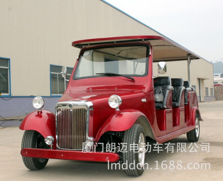 廈門朗邁8座電動車 廈漳泉8座電動老爺車觀光車 海景房樓盤接駁車