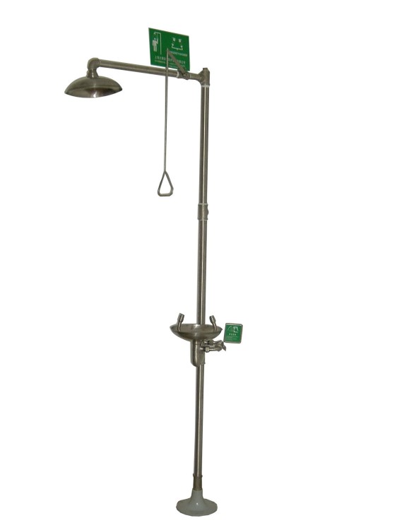 上海貨6610型全304不銹鋼驗(yàn)廠一體復(fù)合式緊急沖淋洗眼器裝置