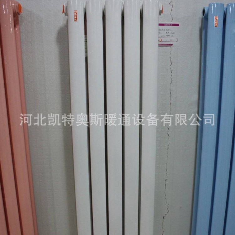廠家直銷豪華鋼制6030圓片頭鋼二柱暖氣片 全高1.8米