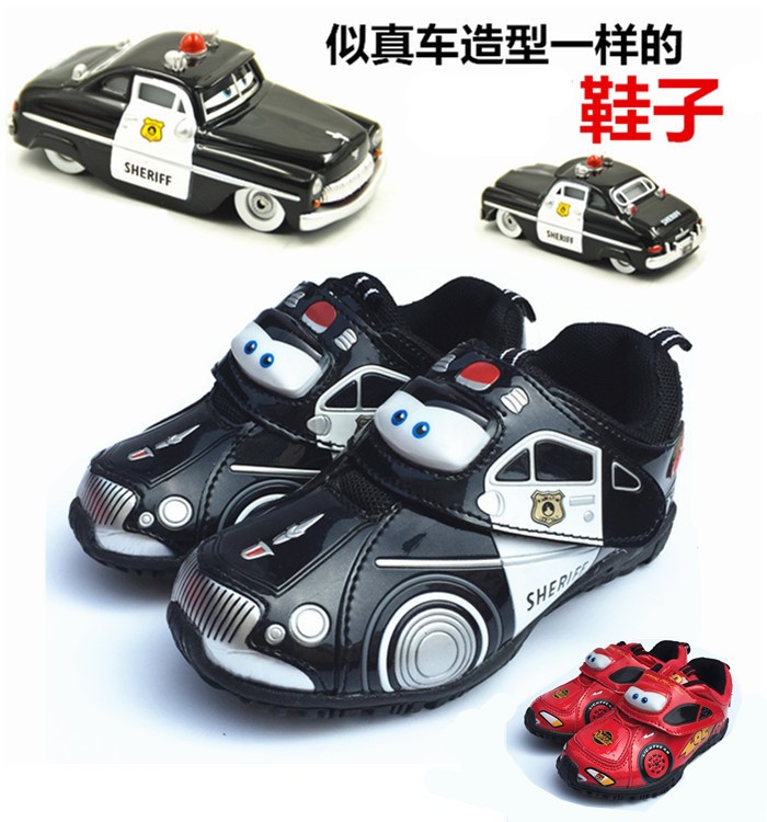 日本原單訂單汽車鞋 汽車總動(dòng)員閃電麥昆卡通外貿(mào)出口超酷兒童鞋