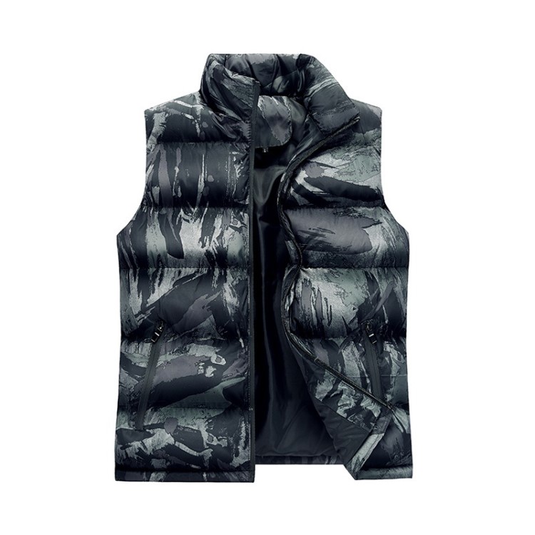 2018秋冬季新款男裝時尚休閑色防水拉鏈不連帽馬甲廠家直銷