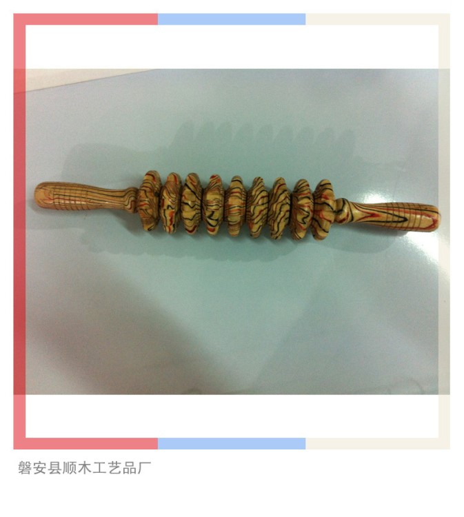 供應 帶齒花九輪按摩器 旅游工藝品 質(zhì)優(yōu)耐用木制按摩器