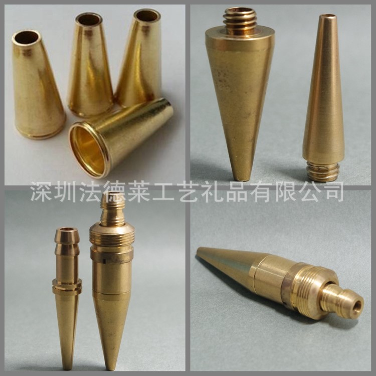 CNC精密機械軸加工 黃銅通用車削筆頭筆套五金零件定做