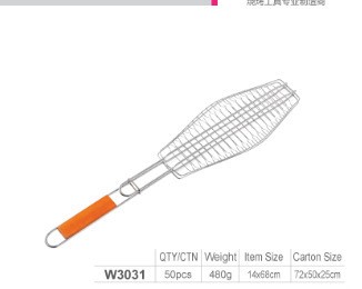 制作烧烤网架 烤鱼夹 户外用品烧烤工具 大单鱼