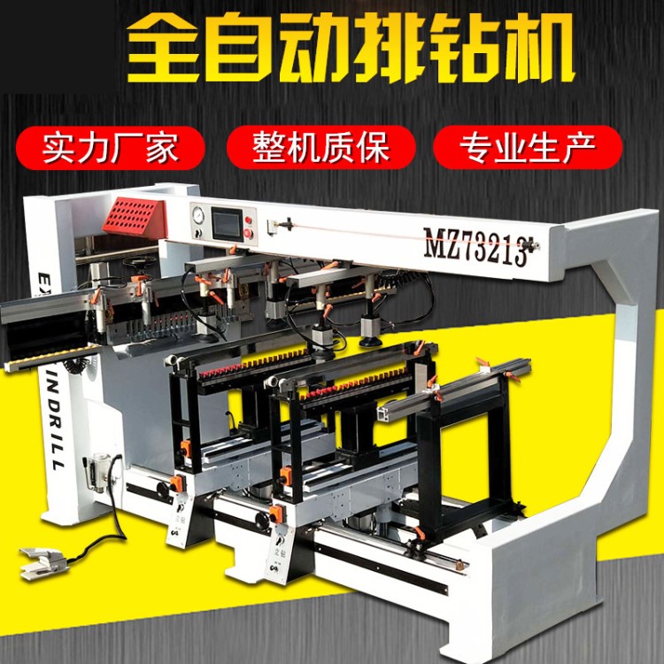 生產(chǎn)制造 家具鉆孔排鉆機(jī) 木工機(jī)械設(shè)備全自動(dòng)數(shù)控鉆床多軸鉆圖片