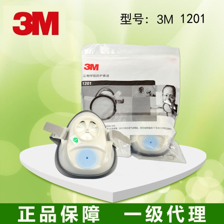 3M1201 防護面罩套裝 防毒面具 呼吸防護口罩面罩