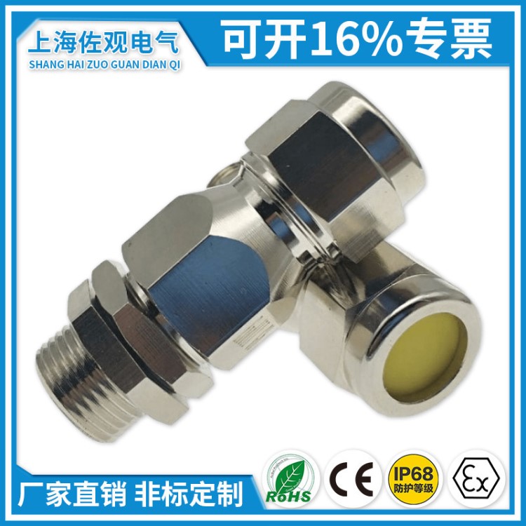 G1寸防爆铠装电缆接头 DN25防爆填料函 cable glands 电缆压盖