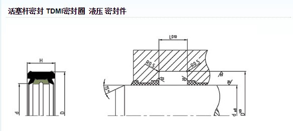 軸用活塞桿密封TDI組合液壓密封TDMI組合活塞桿封