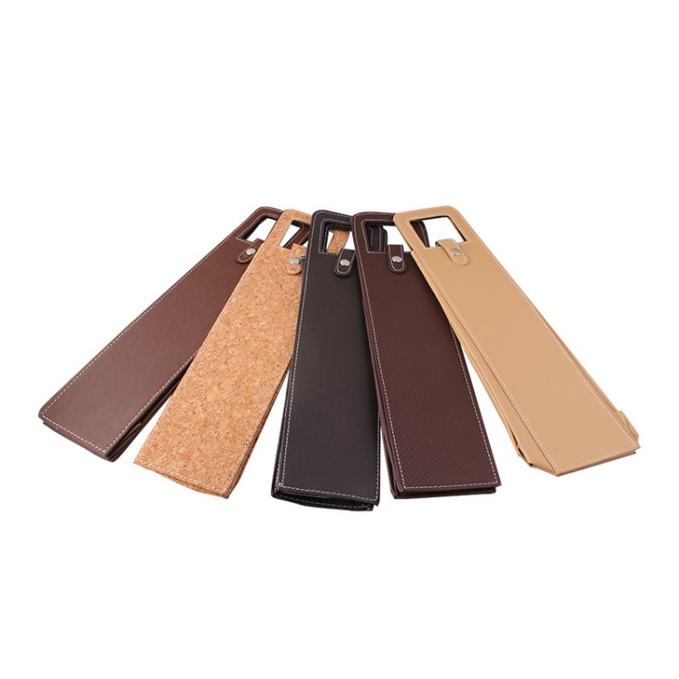 可加logo定制批發紅酒包裝盒 單只裝黑色紅色手提袋 PU皮紅酒盒