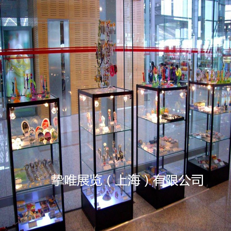 租賃 展示柜超市商品展示架 化妝品陳列柜珠寶黃金展柜鋼化玻璃