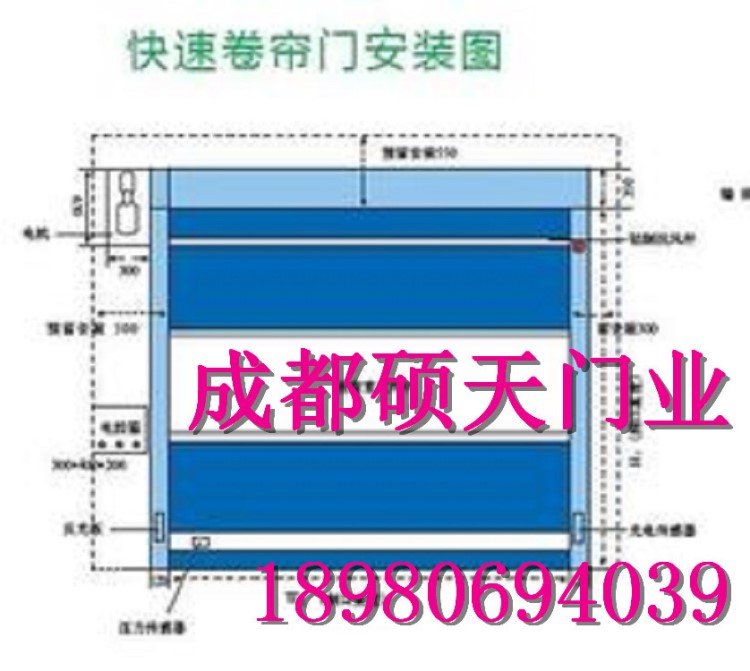 快速卷簾門(mén)連鎖式高速升降軟簾互動(dòng)門(mén)-蚌埠淮南馬鞍山淮北供應(yīng)