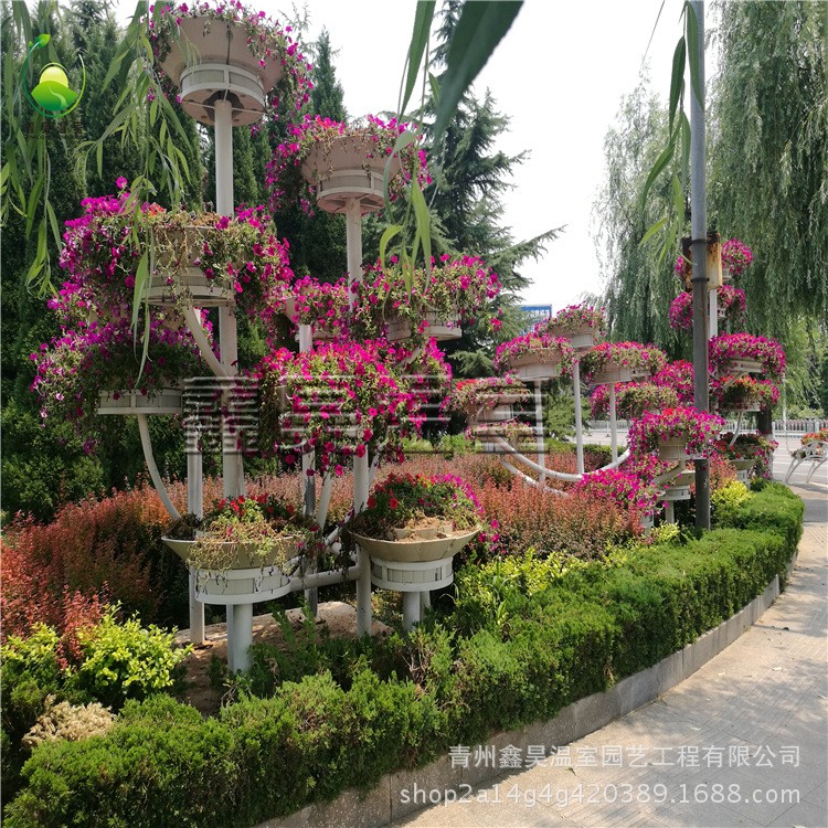 戶外園林景觀鐵藝花架 立體可移動(dòng)鐵藝花架 市政綠化工程