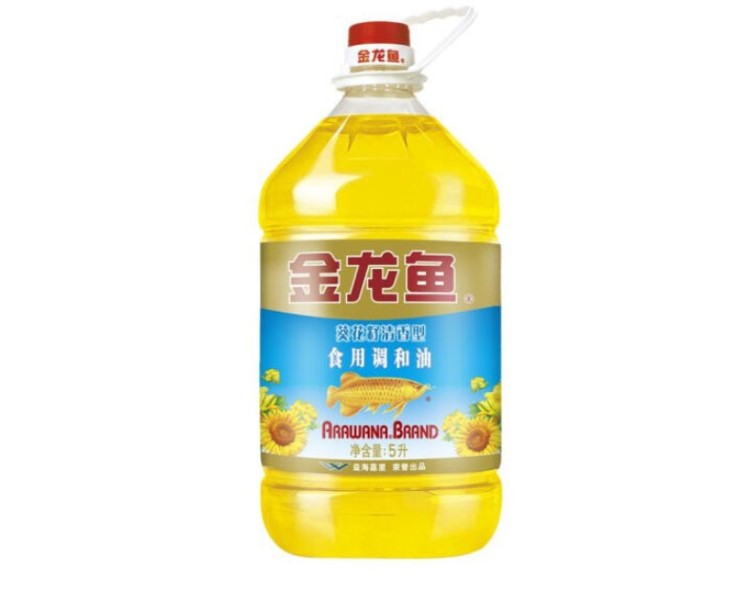 金龍魚 葵花籽食用調(diào)和油5L*4桶 葵花籽清香型食用調(diào)和油