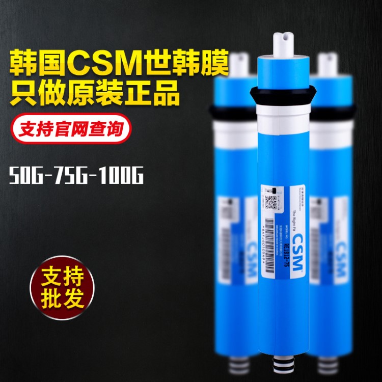 世韩RO膜50G75G100G200G400G过滤器反渗透膜水机家用净水器滤芯