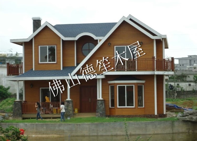 田園木屋豪華木別墅、木結(jié)構(gòu)會(huì)所木屋海邊景區(qū)觀海木別墅