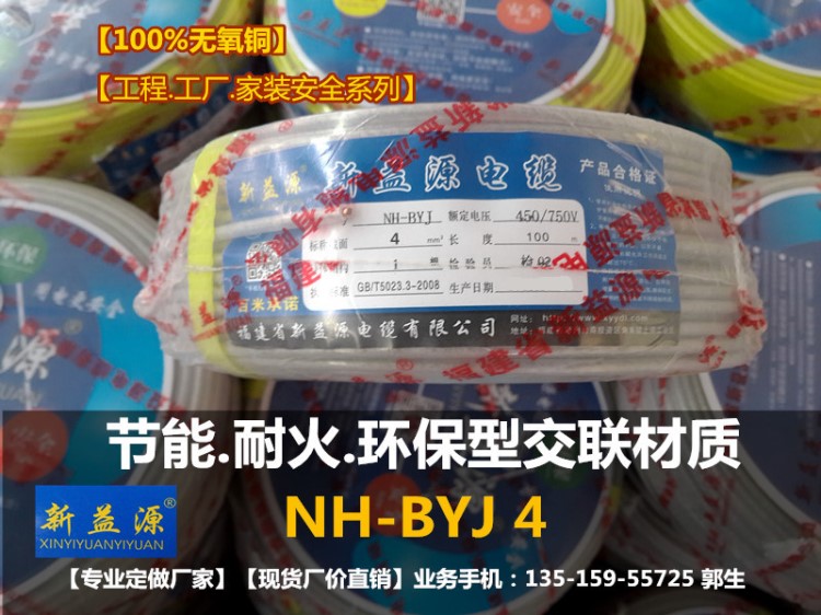 漳州.廈門.泉州工廠直銷NH-BYJ6 耐火交聯(lián)電線.小區(qū).商場(chǎng)專用