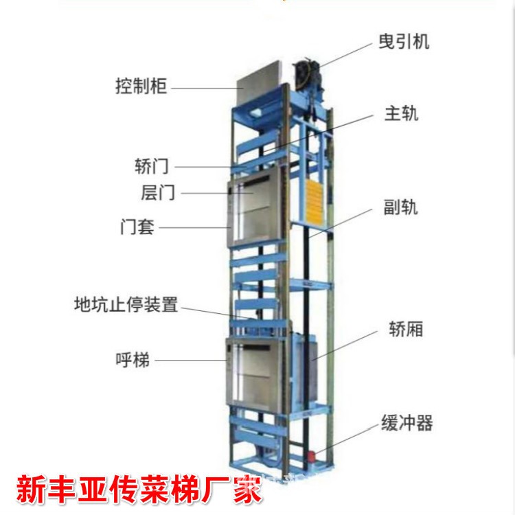 廣州傳菜電梯廠家酒店雜物電梯餐梯食梯窗口 落地式傳菜電梯a6